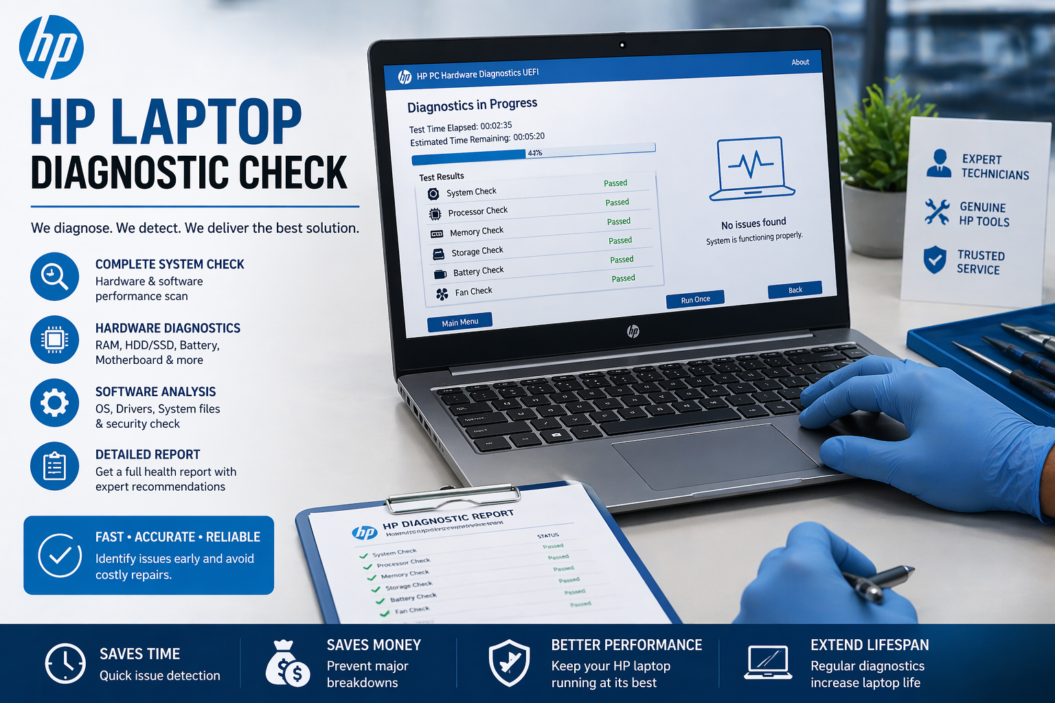 HP Laptop Diagnostic Check